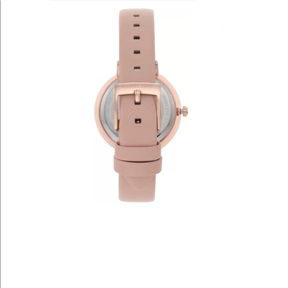 Michael Kors Women's Charley Three-Hand Rose Gold-Tone Alloy Watch MK2842 - Picture 4 of 10